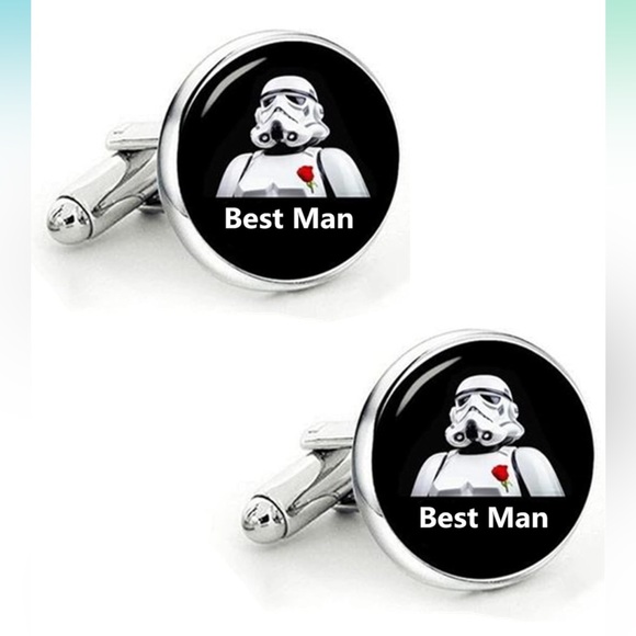 Star Wars, Best Man, Storm Trooper, Cufflinks - Picture 2 of 9